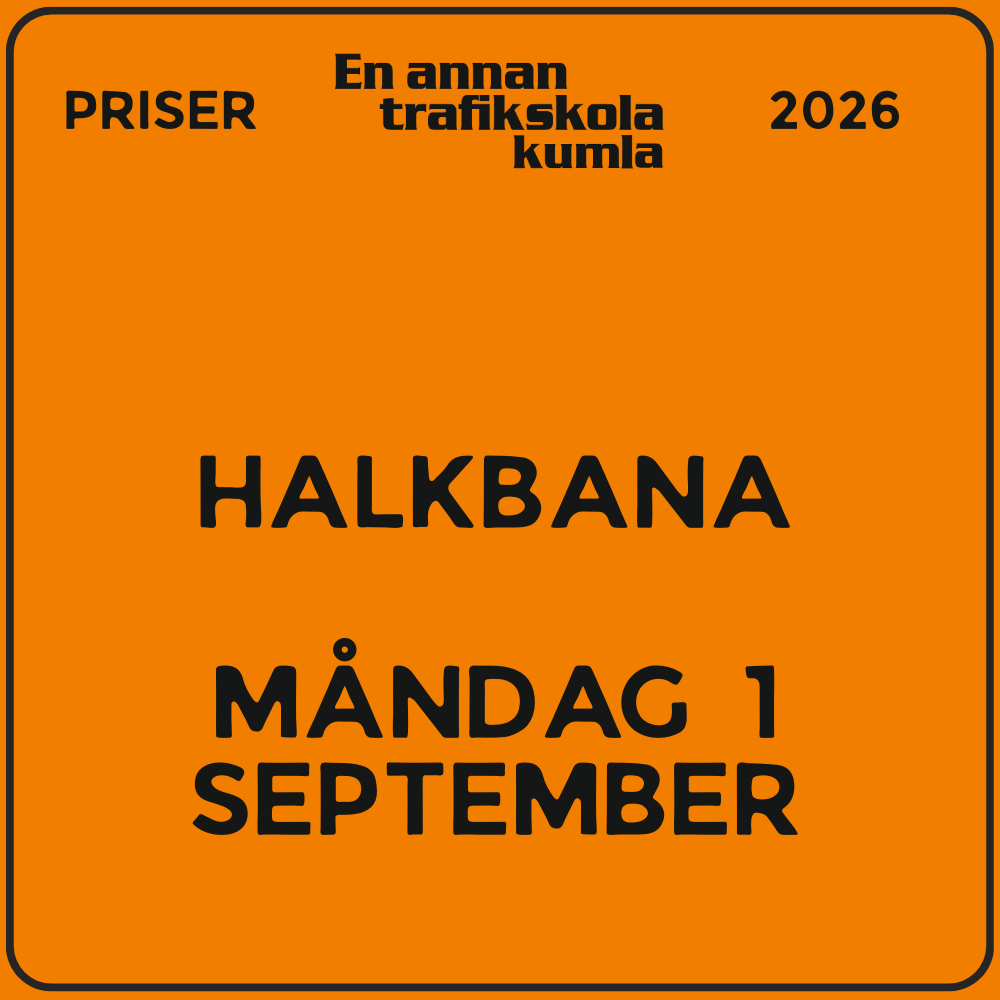 Halkbana – tisdag 1 september 2026 (v36)