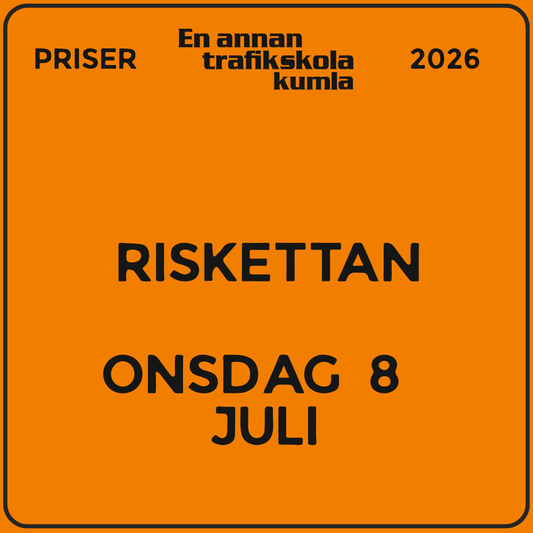 Riskettan – onsdag 8 juli 2026, 08:30–11:45 (v28)
