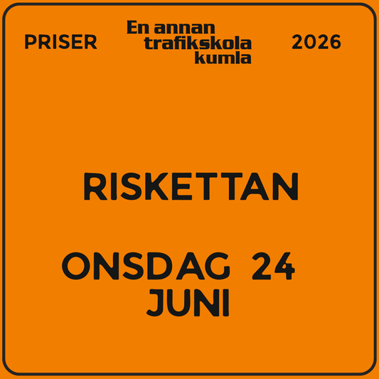 Riskettan – onsdag 24 juni 2026, 08:30–11:45 (v26)
