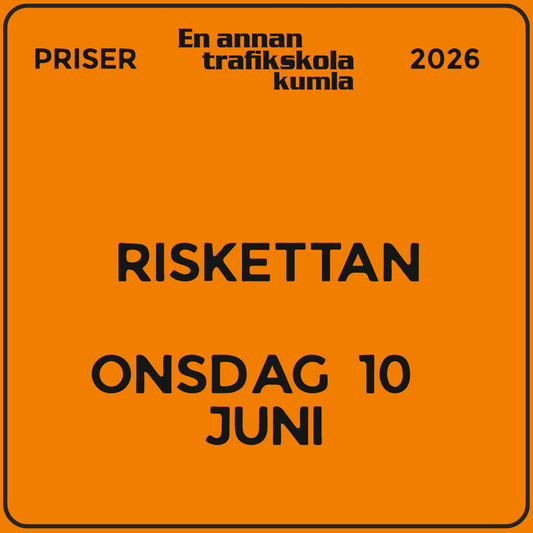 Riskettan – onsdag 10 juni 2026, 08:30–11:45 (v24)