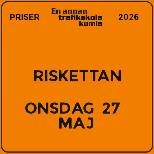 Riskettan – onsdag 27 maj 2026, 08:30–11:45 (v22)