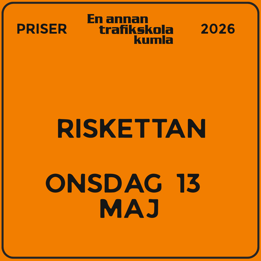 Riskettan – onsdag 13 maj 2026, 08:30–11:45 (v20)