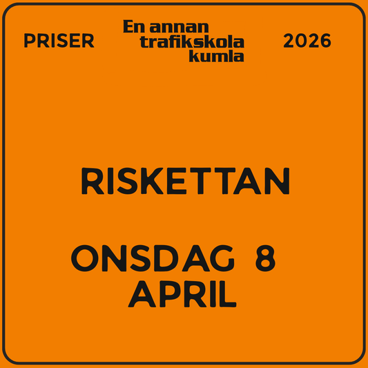 Riskettan – onsdag 8 april 2026, 08:30–11:45 (v15)