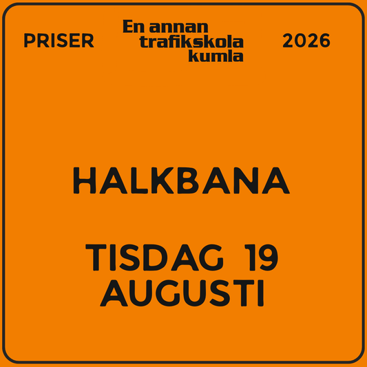 Halkbana – tisdag 19 augusti 2026 (v34)