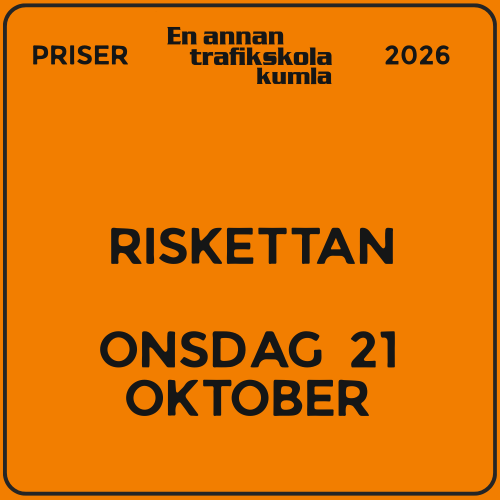 Riskettan – onsdag 21 oktober 2026, 08:30–11:45 (v43)