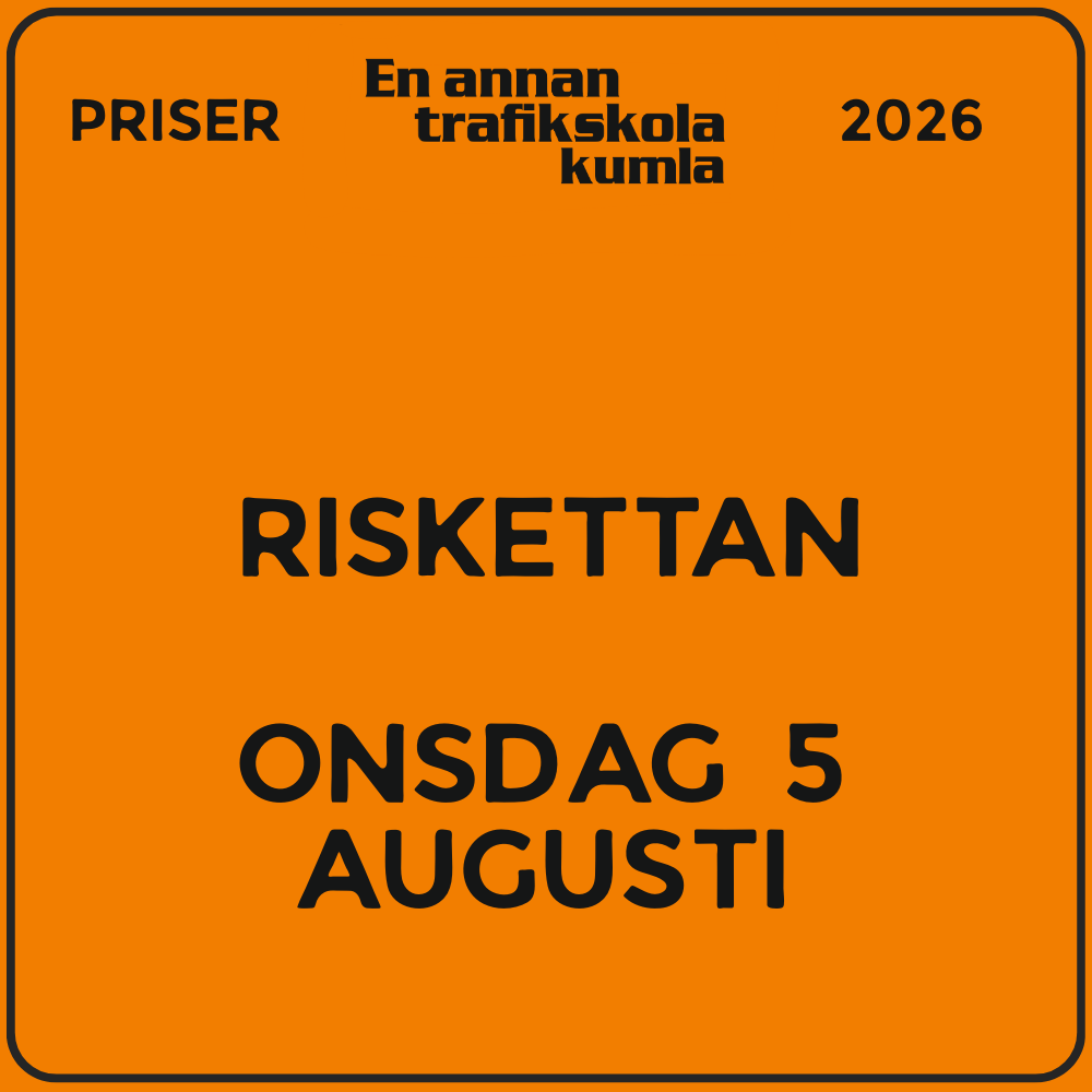 Riskettan – onsdag 5 augusti 2026, 08:30–11:45 (v32)