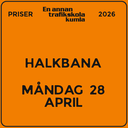 Halkbana – måndag 28 april 2026 (v18)
